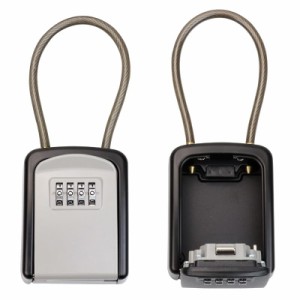 鍵 ボックス 南京錠 セキュリティ キーボックス 鍵共有ボックス 鍵収納ボックス ワイヤー式 ダイヤル式 ４桁暗証番号