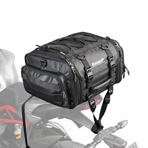 Rhinowalk バイク用シートバッグ ツーリングバッグ 19L-26L可変容量 小型 防水 多機能 キャンピングシートバッグ ショルダーストラップ付