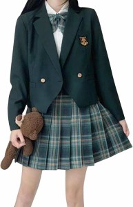 [cnstone] 女子高生 制服 学生服 セーラー服 JK制服 女子高生 高校制服 5点セット リボン ブレザー スカート チェック セット スクール 