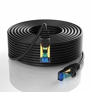 Soonsoonic LANケーブル CAT7 30M カテゴリー7 高速10Gbps/600MHz 有線lan RJ45コネクタ CAT7準拠 イーサネットケーブル ランケーブル 爪