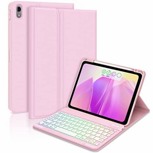 iPad Air 第5世代 ケース キーボード GOOJODOQ iPad Air 第4世代 キーボード付きカバー 7色バックライト付き キーボード ケース 脱着式 