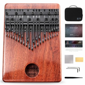 MOOZICA 36キーカリンバ 半音階 二段の半音付き ピアノタイプ Kalimba クロマティック カリンバ プロフェッショナル 親指ピアノ マホガニ