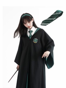 [Oak leaves] ハリーポッター Slytherin スリザリン 衣装 ネクタイ付き コスチューム cosplay コスプレ衣装 cosplay 誕生日 プレゼント 