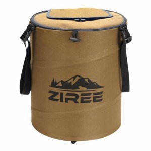ZIREE キャンプ ゴミ箱 折りたたみ式 軽量 ソフト コンパクトト ラッシュボックス 24L ポップアップ クイックフラップ付き 保冷 完全防水