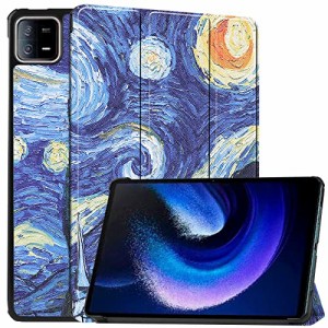 For xiaomi pad 6 ケース シャオミ xiaomi pad 6 カバー 【Jinmdz】軽量 薄型 耐衝撃 傷防止 PU レザー スマートカバー ハード 背面 三つ