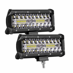 HooMoo LED作業灯 12V/24V 対応 120W LEDワークライト LED 作業灯 LED ワークライト 車 軽トラ トラック 重機 船舶 荷台灯 LEDライト サ