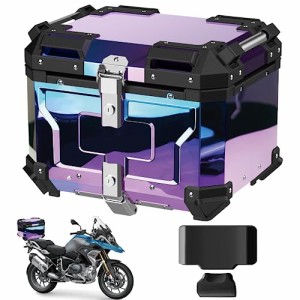 WANDA バイク用リアボックス リアボックス 【純粋アルミ製 45L/55L/65L/80L 大容量 完全防水】 ステンレスヒンジ使用 トップケース バイ