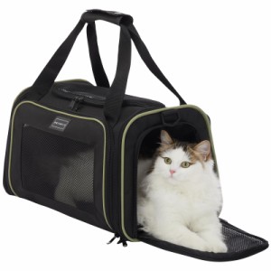 PETSFIT 猫 キャリー バッグ 手提げキャリーバッグ 中・大型猫用・小型犬・うさぎ用 車載/ドライブ/キャンピング/旅行/通院/災害避難用 