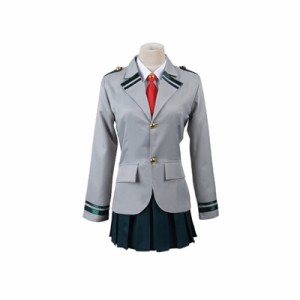 [神併良品] 僕のヒーローアカデミア コスプレ ウィッグ付き 制服 雄英高校 1年A組 麗日お茶子 コスプレ衣装 蛙吹梅雨 風 仮装 アニメ cos