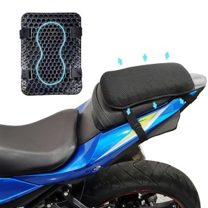 AMJPRO バイクシートクッション 2023 ゲルクッション 通気性 3Dメッシュシートカバー 体圧分散 通気 滑り止め 人間工学 取り付け簡単 快