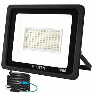 MIKISEN 【超明るい】led投光器 100W 作業灯 看板灯 昼光色 12000LM IP66防水 120°広角 100V対応 ワークライト 工事用ライト ledライト 