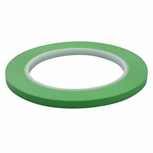 マスキングテープ 高耐熱塗装マスキングテープ (曲線用) 車両塗装養生テープ ビニール基材 グリーン (6mm 3卷)