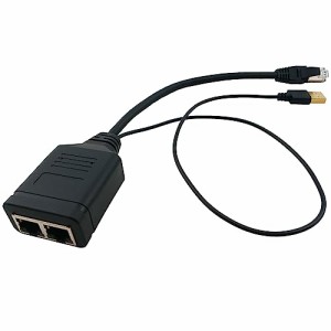 QAREQU RJ45 ネットワークスプリッタ 1000Mbps 2 台の PC デバイスが同時に動作するギガビットインターネットシェアハブ