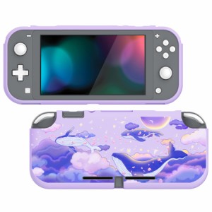 PlayVital Switch Liteに対応するカスタム保護ケース（ソフト）、Switch Liteに対応用ケースカバー（ソフト）【クジラのドリーム】