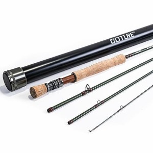 Goture(ゴチュール) フライロッド カーボンロッド 9フィート 2.7m 4wt フライフィッシングロッド 渓流 釣り場 マス釣り 超軽量 釣り竿 初