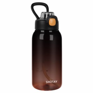 YTCYKJ ウォーターボトル スポーツボトル スポーツドリンク ボトル 水筒 1000ml グラデーション 透明 おしゃれ 大容量 超軽量 耐冷耐熱 