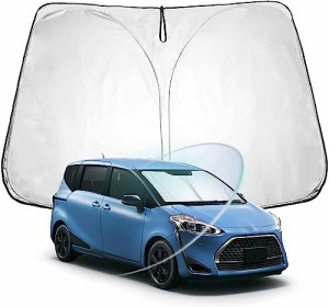 フロントサンシェード compatible with トヨタ シエンタ 170系 Toyota Sienta 170 series 2017-2023 フロントガラス サンシェード シェー