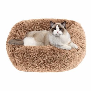 猫 ベッド Toyuxe 猫 ベッド 冬 もふもふ ベッド 猫 ベッド 洗える クッション グッズ - 長方形 角型 もふもふ もこもこ ぐっすり眠る 猫