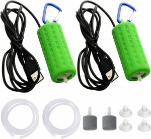 エアーポンプ エアポンプ エアーレーション マイクロ ポンプ 小型 電動 ポータブル USB給電 静音 軽量 0.2W 効率的 省エネ 酸素供給 バブ
