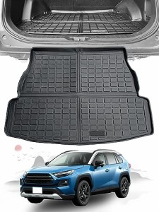 ruiya 折り畳み式 新型 トヨタ rav4 ラゲッジトレイ 専用 ラゲッジマット 3Ｄ カーゴマット 防水 滑らない TPE素材 防汚 超耐久性 簡単使