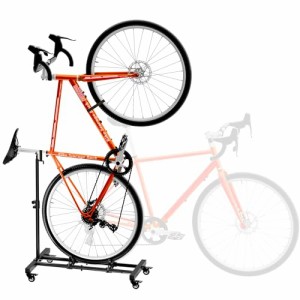 Sttoraboks 縦置き自転車 スタンド 直立サイクルスタンド 高さ調整が可能 自転車ディスプレイスタンド 室内保管用 自転車バイクスタンド 