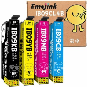 Emojink エプソン用 IB09 PX-M730F 互換 インク カートリッジ 電卓 IB09CL4B IB09KB IB09CB IB09MB IB09YB 大容量 4色 マルチパック 取扱