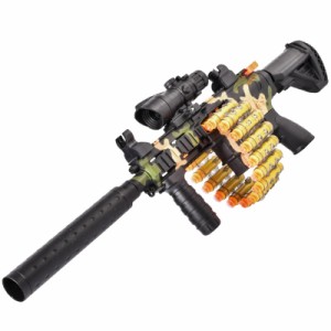 スポンジ銃 おもちゃ 電動 ショットガン 3種射撃モード 15m射撃距離 120分使用時間 スナイパーライフル シューティングゲーム 自動回復タ