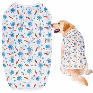 KUVEELA PET 犬服 大型犬 中型犬 クールベスト Tシャツ ドッグウェア クールウェア 夏服 通気 接触冷感 ひんやり 虫よけ 脱毛保護 日焼き