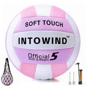 INTOWIND バレーボール 練習用バレーボール ソフトタッチ バレーボール 屋外屋内 バレーボール ビーチ 公園 ジム 試合 トレーニング バレ