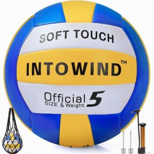 INTOWIND バレーボール 練習用バレーボール ソフトタッチ バレーボール 屋外屋内 バレーボール ビーチ 公園 ジム 試合 トレーニング バレ