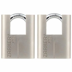 Zarker J45S keyed Alike Padlocks-ステンレススチール製ツル、コンテナ倉庫、倉庫、外部車両など天候の悪い場所に最適 - 2Pack(同じ鍵)