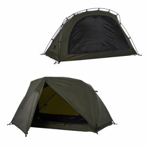 DRASOUL旅行ドーム テント 自己支持のテント TC の綿の単一のテント 1人用のテント 軽量のアルミニウム ポーランド人 前部および後部入口