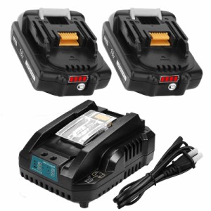 互換 3.0Ah マキタ 18v バッテリー 充電器セット BL1830B マキタ バッテリー 二個セット 薄型 軽量化 マキタ18v互換バッテリー DC18RC互