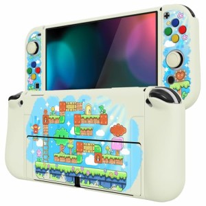 PlayVital ZealProtect Nintendo Switch有機elに対応用ソフト保護シェル、Switch OLEDに対応用フレキシプロテクタージョイコングリップカ