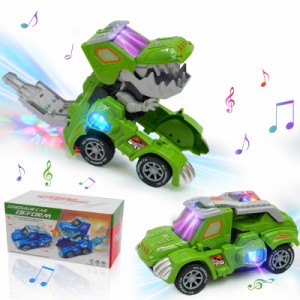 変形恐竜の車 車 おもちゃ 電動RCカー おもちゃの車を歌う リモコンカー ラジコンカー 無線操作 贈り物 誕生日プレゼント クリスマスプレ