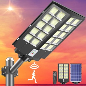 SUKITEN ソーラー街灯 led街灯 センサーライト 700W 30000LM 屋外 led ソーラーライト IP66防水 人感センサー 配線工事不要 太陽発電 屋