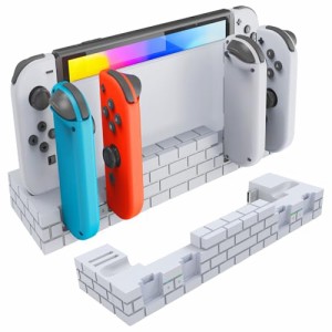 Switch ＆ Switch 有機EL専用ジョイコン 充電スタンド AriKroii Joy-Con コントローラー充電 4台同時充電 ジョイコン右/左 急速充電器 収