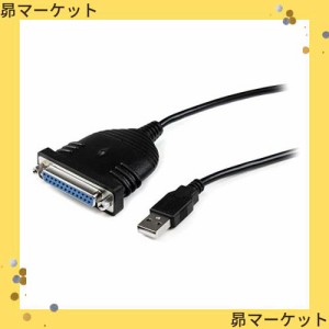 StarTech.com USB - パラレル(D-Sub 25ピン) プリンタ変換ケーブル 1.8m USB A - DB25(IEEE1284準拠) オス/メス ICUSB1284D25