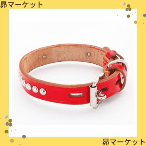 ペティオ (Petio) 手縫平首輪中一 レッド 短毛・大型犬用 36mm