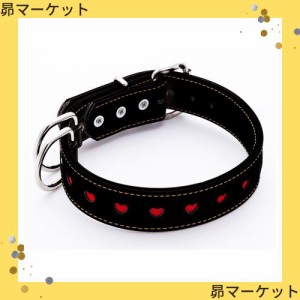 ペティオ (Petio) ハーティ平首輪 ブラック 短毛・大型犬用 36mm