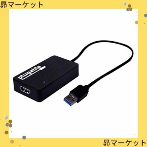 Plugable USBディスプレイアダプタ USB3.0 HDMI 変換アダプタ 4K@30Hz 2K 1080p 対応 USBグラフィック変換 DisplayLink チップ…