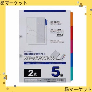 マルマン インデックス A4 2穴 インデックスシート 5山 1組 10冊 LT4205