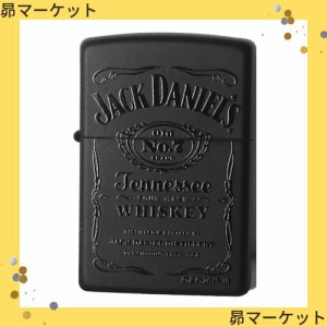 Zippo Windproof Black Matte Lighter With Black Jack Daniels ブラックマットジャックダニエル [並行輸入品]