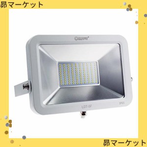 グッド・グッズ LED フラッドライト 50W 6000LM 薄型 投光器 IP65 防水 屋外照明 作業灯 100V対応 ledライト ワークライト 高輝度 省エネ