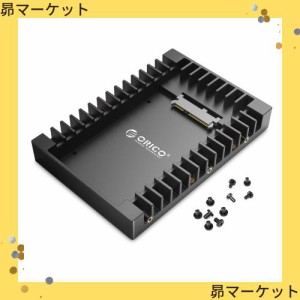 ORICO 2.5 → 3.5変換 2.5インチ HDD / SSD 変換マウンタ SATAインターフェース内蔵 HDDケース 3.5インチ 変換ブラケット ネジ付き ブラ