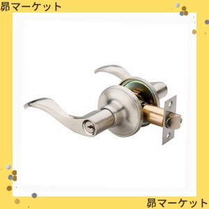JUNXU レバーハンドル錠は、玄関ドア、パッセージ、浴室（キー付き） (JX805-L)