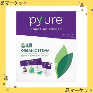 PYURE Pyure オーガニック ステビアスイートナー 1g×120袋（120g） 有機甘味料/シュガーフリー/Organic Stevia Sweetener