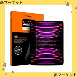 Spigen ガラスフィルム iPad Pro 12.9 第6世代 M2 2022 、iPad Pro 12.9 2021、2020、2018 用 保護 フィルム iPad Pro 12.9 インチ M2チ