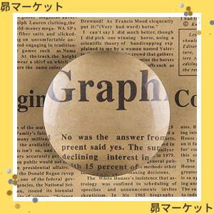 BIJIA 拡大鏡 ルーペ アクリル 半円形 半球 文鎮鏡 地図 新聞 雑誌 拡大 クリスタル ペーパーウェイト 文鎮 デスクルーペ (65mm)