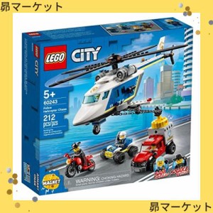 レゴ(LEGO) シティ ポリス ヘリコプターの追跡 60243 おもちゃ ブロック プレゼント 警察 けいさつ ヘリコプター 男の子 女の子 5歳以上